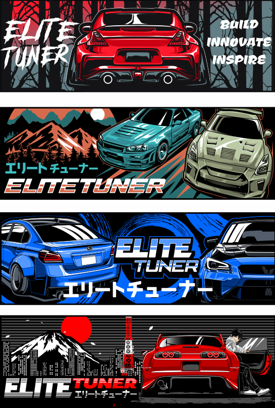 Elite Tuner Slap Sticker Collection